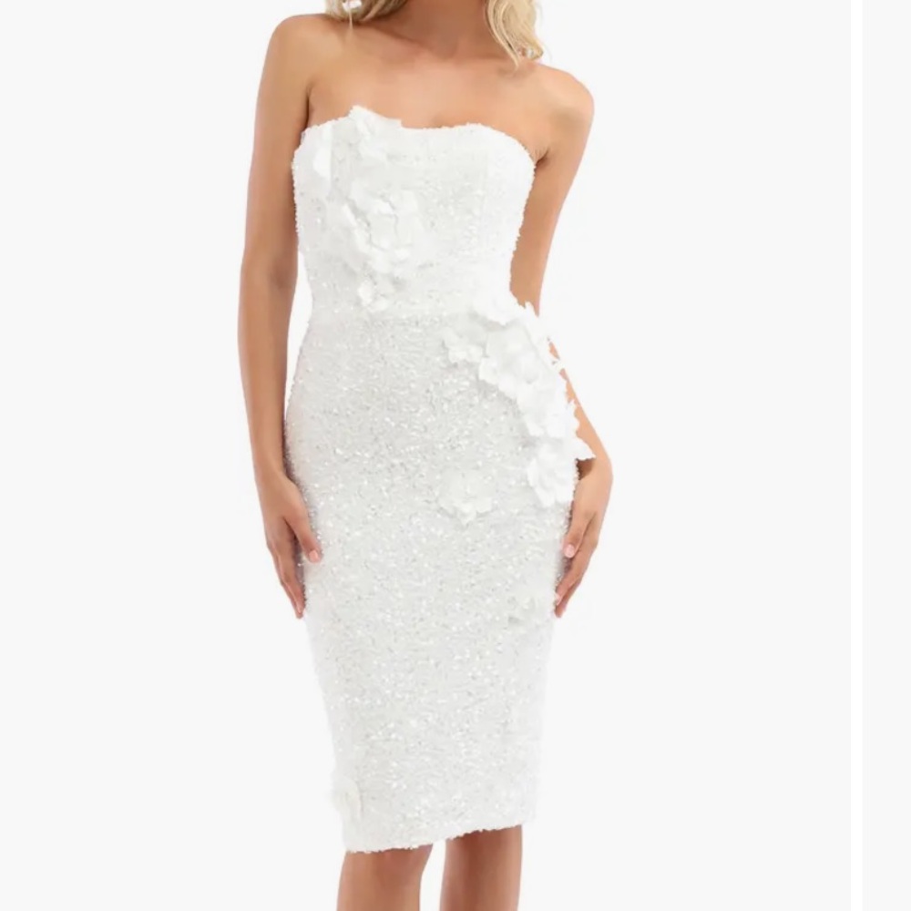 Helsi Liliana White Sequin Dress